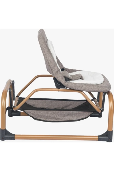 TURHAN BEBE Sallanır Sabitlenir Cibinlikli Geniş Sepetli Oyuncaklı Anne Yanı Ana Dizi Ana Kucağı Beşik - 7