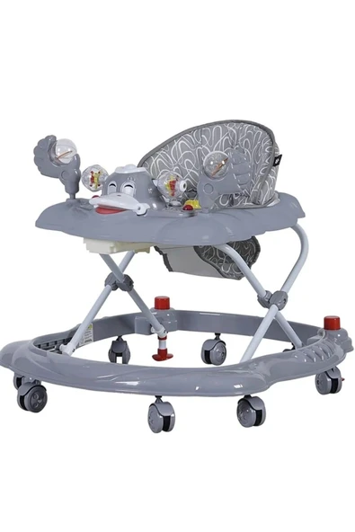 TURHAN BEBE 3 Kademe Müzikli Mama Tablalı Bebeğin İlgisini Çekecek Çıngıraklı Oyuncaklı Yürüteç Örümcek - 3