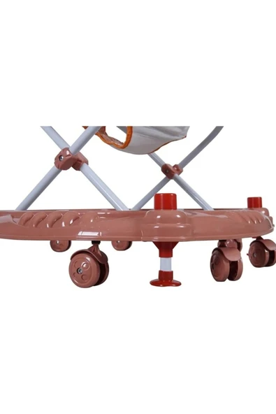 TURHAN BEBE 3 Kademe Müzikli Mama Tablalı Bebeğin İlgisini Çekecek Çıngıraklı Oyuncaklı Yürüteç Örümcek - 7