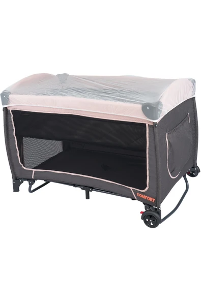 TURHAN BEBE Comfort Oyun Park Beşik Sallanır Cibinlikli Oyuncaklı Alt Açması - 4