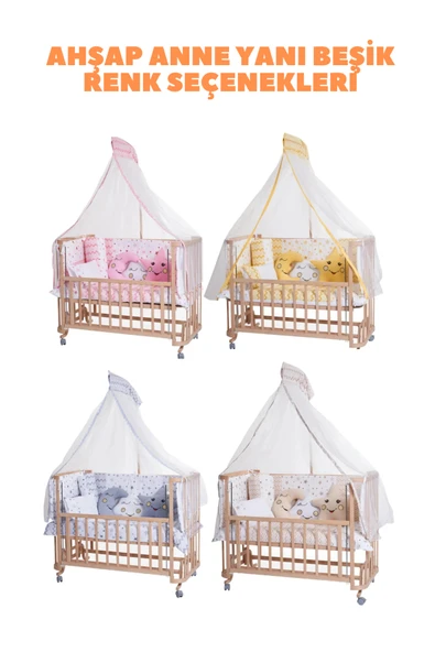 TURHAN BEBE Lüx Yeni Doğan Çeyiz Seti Bebek Araba + Beşik + Yürüteç + Mama Sandalye + Banyo Seti + Oyun Halısı - 2