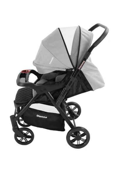 Mamma Alfa Plus 6 İn 1 Yeni Nesil Mama Tablalı Çift Yönlü Travel Sistem Bebek Arabası - 5