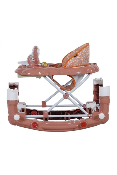 TURHAN BEBE 3 Kademe Müzikli Atlı Karıncalı Mama Tablalı Bebeğin İlgisini Çekecek Çıngıraklı Oyuncaklı Yürüteç - 3