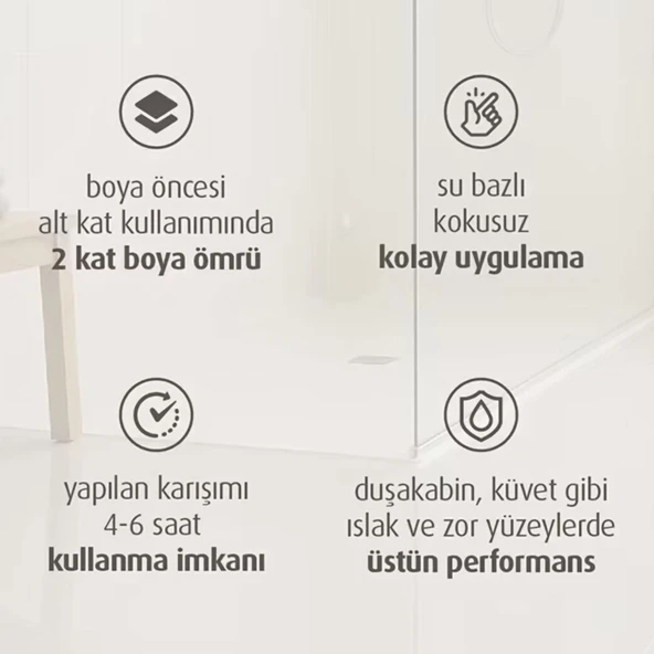 Bianca Liquid Diamond (Sıvı Elmas) Parlak Su Bazlı Vernik 600 ml - Resim 2