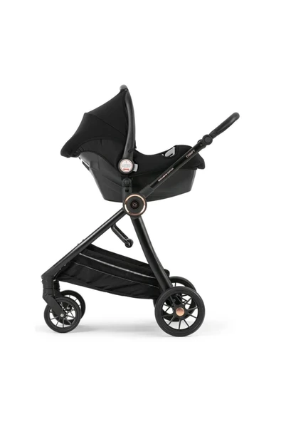 Comfy Luxury Süspansiyonlu Travel Sistem Bebek Arabası "oto Koltuklu Taşıma Puset" Siyah - Resim 2