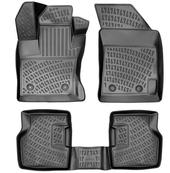 Rizline Jeep Compass 2017 Ve Sonrası 3D Havuzlu Paspas Siyah ürün görseli