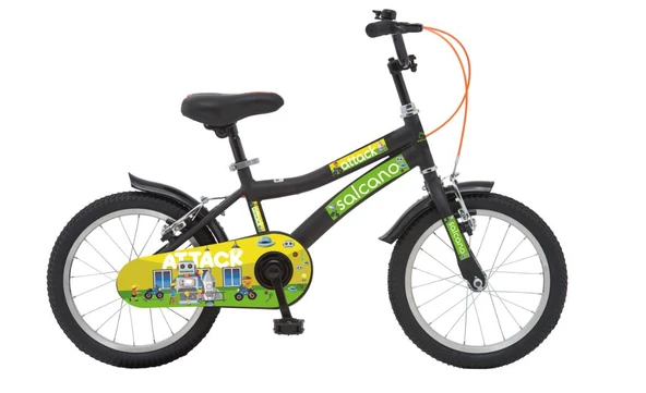 Salcano Attack 20 Jant Siyah Yeşil  Çocuk Bisikleti ürün görseli
