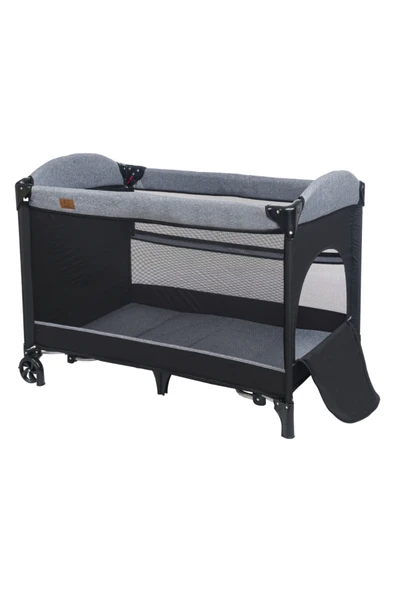 Mamma Ultimate Anne Yanı Organizerli Dönenceli Park Yatak Beşik 70 x 110cm ( Sünger Yatak Hediyeli ) - 5