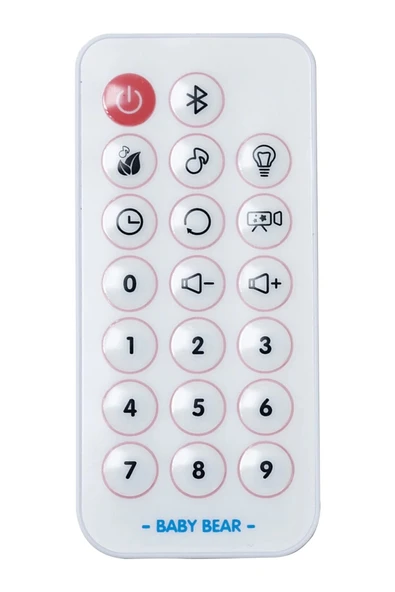 TURHAN BEBE Tüm Beşiklerle Uyumlu Uzaktan Kumandalı 360° dönebilen oyuncaklar Müzikli Işıklı Dönence - 5