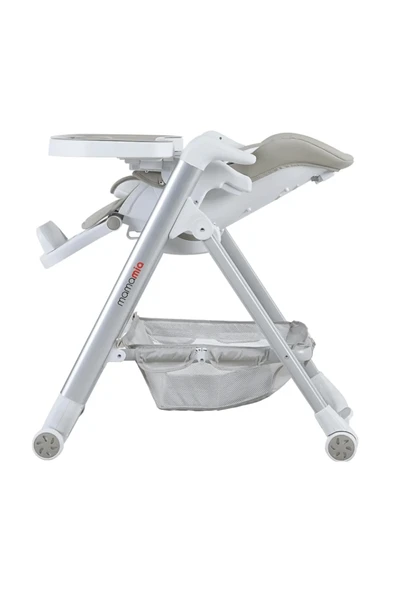 TURHAN BEBE Asansörlü Tekerlekli Ekstra Mama Tepsili Katlanır Mama Sandalyesi - 4