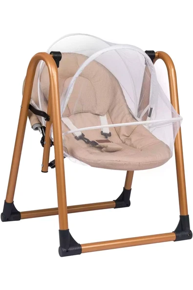 TURHAN BEBE salıncak ana kucağı kolik bebek salıncağı ev tipi salıncak beşik hamak cibinlik hediye - 4