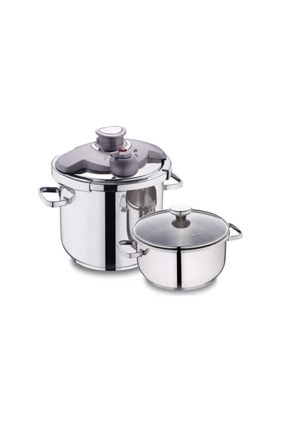 Korkmaz A175 Aqua 4 Parça Düdüklü Tencere Seti - Resim 2