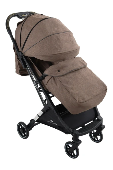 TURHAN BEBE Yeni Nesil Tek Elle Kapanır Kabin Boy Bebek Arabası Kışlık Ayak Örtüsü - 4