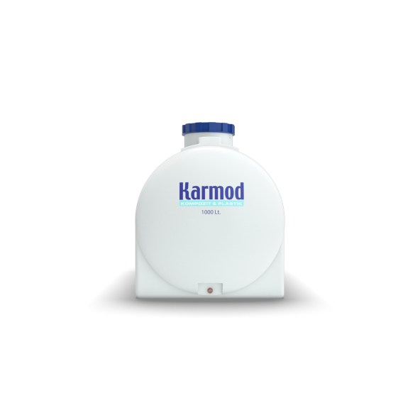 1 Ton Polietilen Yatay Su Deposu - Beyaz - 2