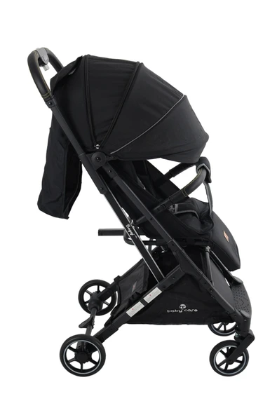 TURHAN BEBE Yeni Nesil Tek Elle Kapanır Kabin Boy Bebek Arabası Kışlık Ayak Örtüsü Çantası Yağmurluk Hediye - Resim 6