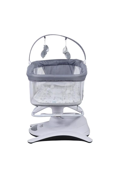 TURHAN BEBE Uzaktan kumandalı Müzikli Dönenceli Farklı Yönlerde Sallanır Otomatik Beşik - 2