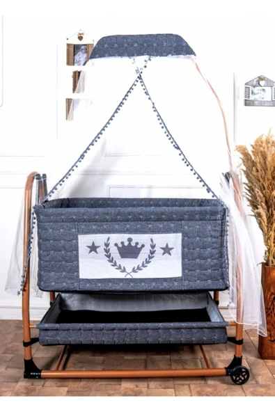 ALUÇ Portatif Beşik Gri