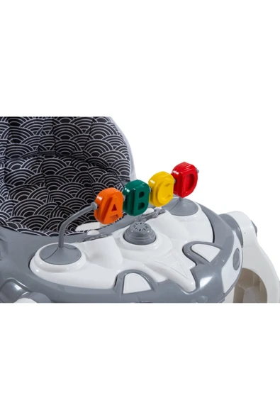 abalam Turhan Bebe Oyuncaklı Müzikli 3 Kademeli Örümcek Bebek Yürüteci Koltuklu - 3