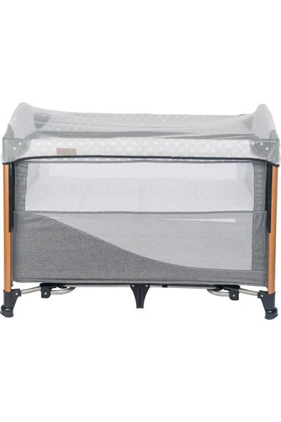 Mamma Luxury Alüminyum Anne Yanı Organizerli Dönenceli Park Yatak Beşik 70 x 110 cm. - 5