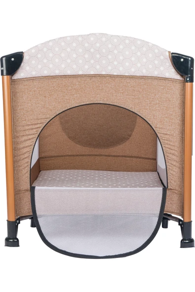 Mamma Luxury Alüminyum Anne Yanı Organizerli Dönenceli Park Yatak Beşik 70 x 110 cm. - 7