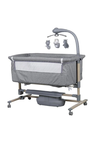 Prego Carmela Anne Yanı Elektrikli Uzaktan Kumandalı Dönenceli Beşik