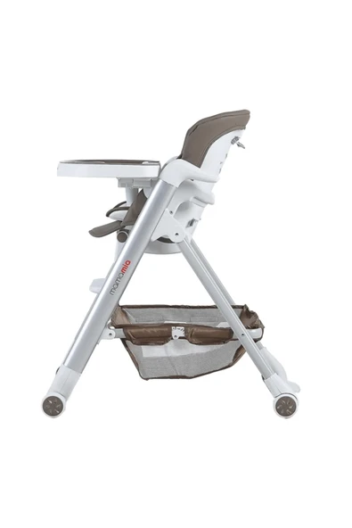 Prego Asansörlü Tekerlekli Ekstra Mama Tepsili Katlanır Mama Sandalyesi - 3