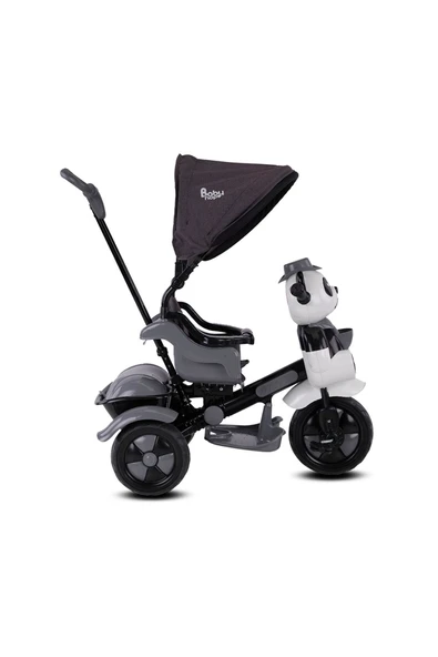 BabyHope Turhan Bebe Çocuk Araç Gereçleri 127 Little Panda Üçteker Gri - 1