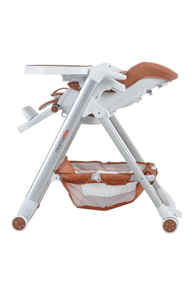 TURHAN BEBE Asansörlü Tekerlekli Ekstra Mama Tepsili Katlanır Mama Sandalyesi - 4