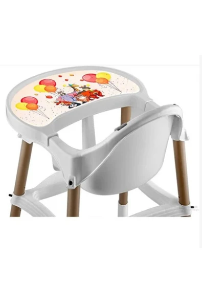 TURHAN BEBE Emniyet Kemerli Kaymaz Tabanlı Çıkarılabilir Mama Tablalı Mama Sandalyesi - 4