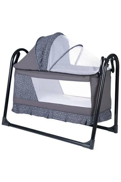 TURHAN BEBE Anne Yanı Sallanır Sabitlenir Fileli Cibinlikli Hamak Beşik + Yatak Hediye