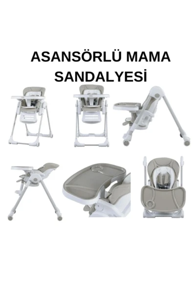 TURHAN BEBE Çeyiz Seti Bebek Arabası Puset Anne Yanı Beşik Asansörlü Mama Sandalyesi Yürüteç Hamak Beşik - 4