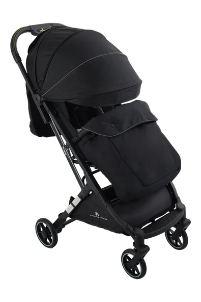 TURHAN BEBE Yeni Nesil Tek Elle Kapanır Kabin Boy Bebek Arabası Kışlık Ayak Örtüsü Çantası Yağmurluk Hediye - Resim 5