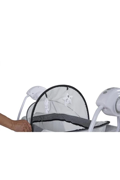 Sunny Baby Yeni Sezon Poky 9146 Caretta Elektrikli Ve Pilli Otomatik Sallanan Bebek Beşik - 6