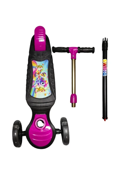 TURHAN BEBE 3 Tekerlekli Led Işıklı Çocuk Scooter - 6