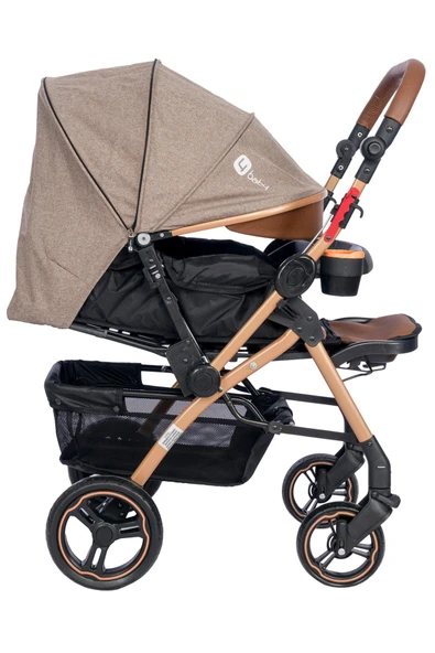 TURHAN BEBE Çift Yönlü Bebek Arabası + Yağmurluk Hediye - 4