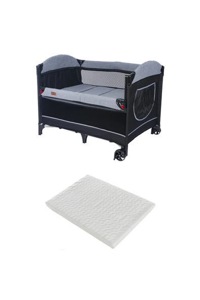 Mamma Moli Anne Yanı Park Yatak Beşik 70 X 110 Cm. ( Pamuk Yatak Hediyeli )