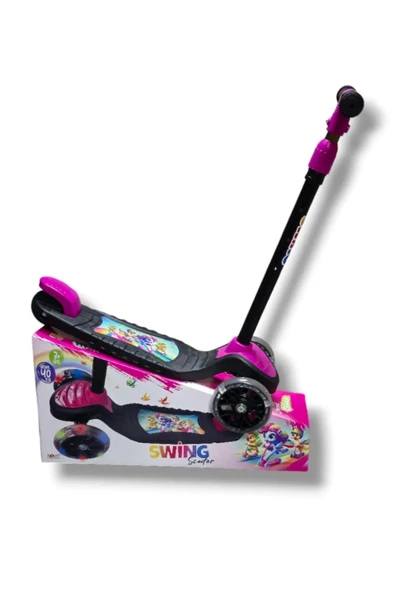 TURHAN BEBE 3 Tekerlekli Led Işıklı Çocuk Scooter - 7
