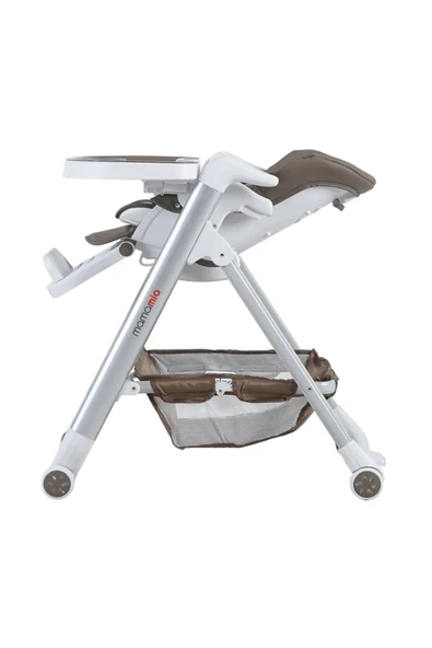 Prego Asansörlü Tekerlekli Ekstra Mama Tepsili Katlanır Mama Sandalyesi - 4