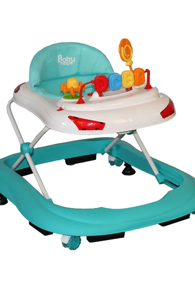 BabyHope Tobby Yürüteç Turkuaz Beyaz /