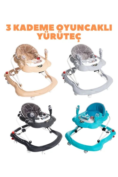 TURHAN BEBE Ahşap Anne Yanı Beşik + Bebek Arabası + Puset + Otomatik Beşik + Yürüteç + Mama Sandalyesi + Çanta - 5