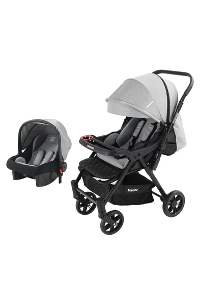 Mamma Alfa Plus 6 İn 1 Yeni Nesil Mama Tablalı Çift Yönlü Travel Sistem Bebek Arabası