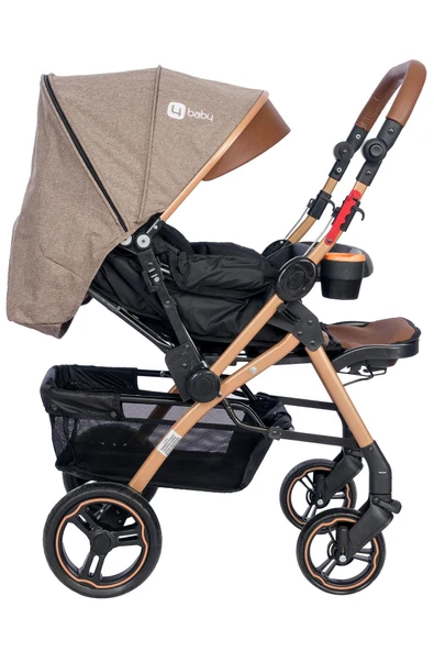 TURHAN BEBE Çift Yönlü Bebek Arabası + Yağmurluk Hediye - 3