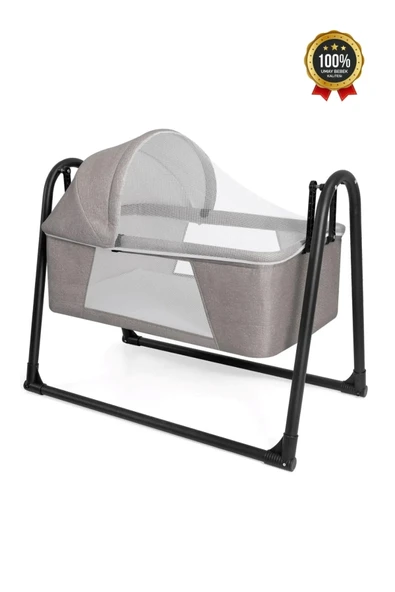 TURHAN BEBE Fileli Silinebilir Portatif Sallanır Anne Yanı Beşik Sepet Beşik Hamak Beşik