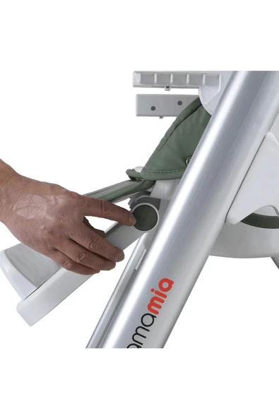 TURHAN BEBE Asansörlü Tekerlekli Ekstra Mama Tepsili Katlanır Mama Sandalyesi - 5