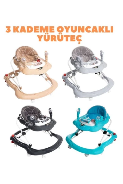 TURHAN BEBE Yeni Doğan King Çeyiz Seti Bebek Araba Puset Beşik Yürüteç Mama Sandalyesi Çanta - 5