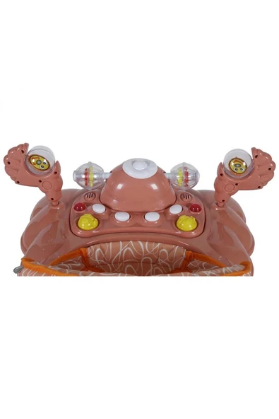 TURHAN BEBE 3 Kademe Müzikli Atlı Karıncalı Mama Tablalı Bebeğin İlgisini Çekecek Çıngıraklı Oyuncaklı Yürüteç - 6