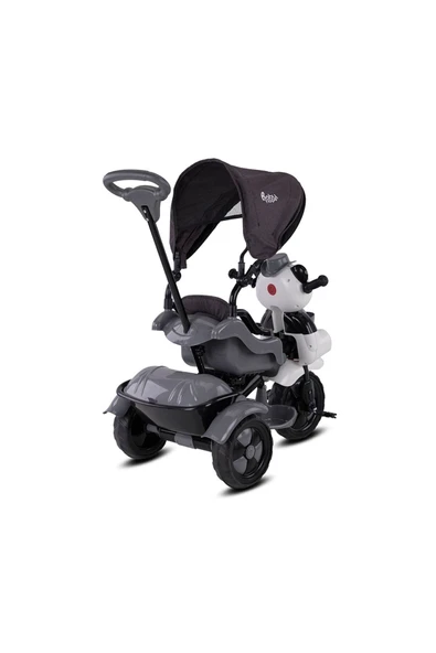 BabyHope Turhan Bebe Çocuk Araç Gereçleri 127 Little Panda Üçteker Gri - 2