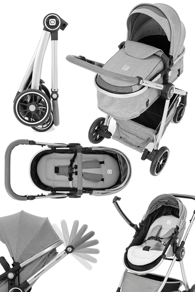 Comfy Luxury Süspansiyonlu Travel Sistem Bebek Arabası " Taşıma Puset" - Resim 7