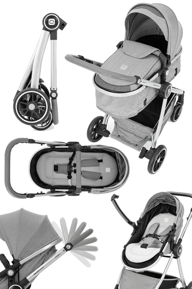 Comfy Luxury Süspansiyonlu Travel Sistem Bebek Arabası "taşıma Puset" - Resim 7