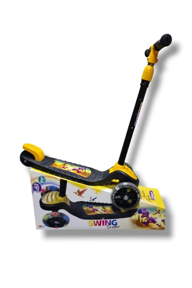 TURHAN BEBE 3 Tekerlekli Led Işıklı Çocuk Scooter - 6